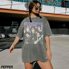 Vintage Seonghwa Graphic Washed Tee