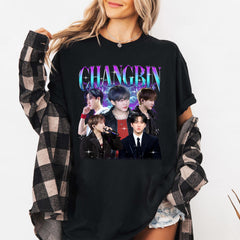 Changbin Collage Poster Crewneck T-Shirt