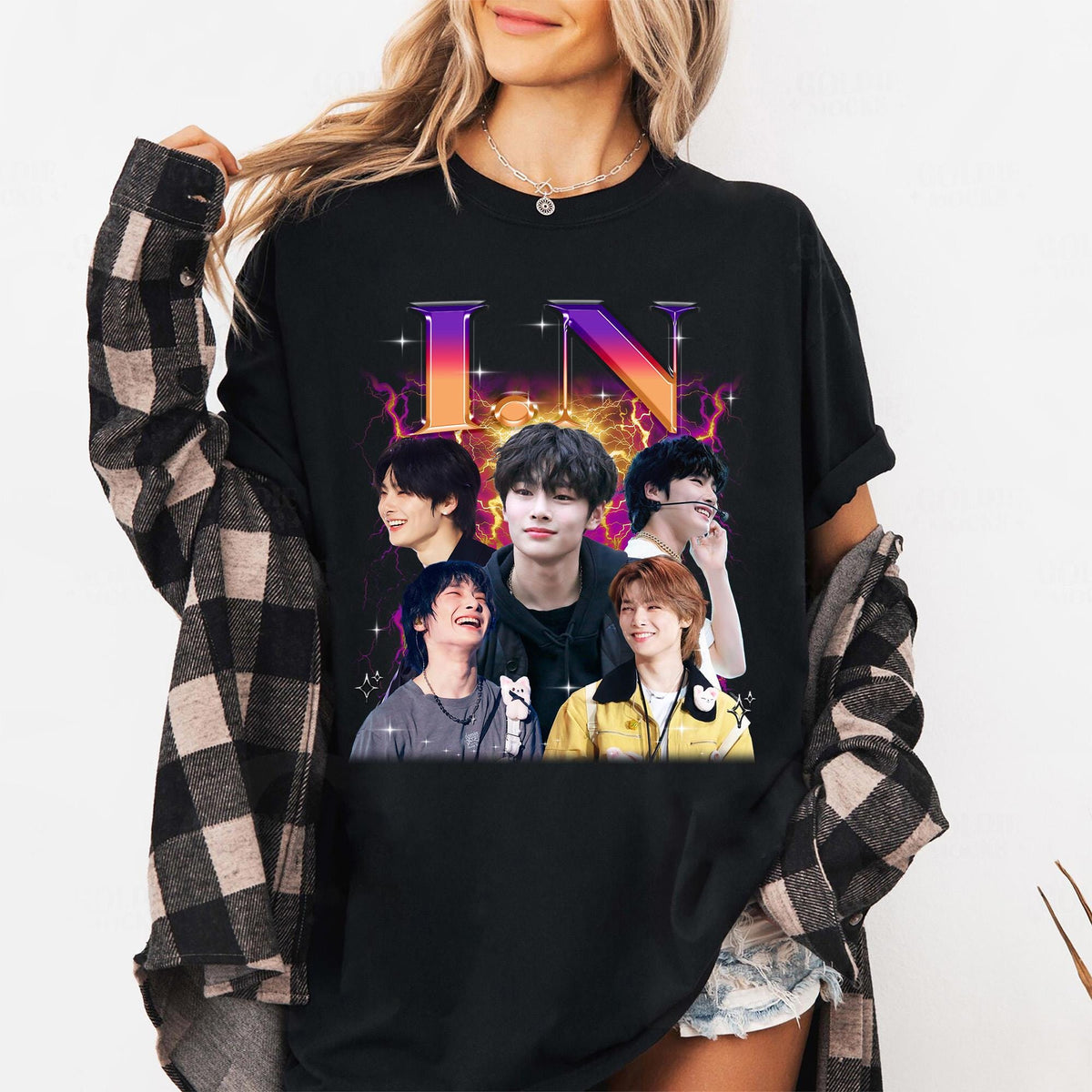 I.N Collage Poster Crewneck T-Shirt