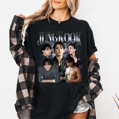 Jungkook Collage Poster Crewneck T-Shirt