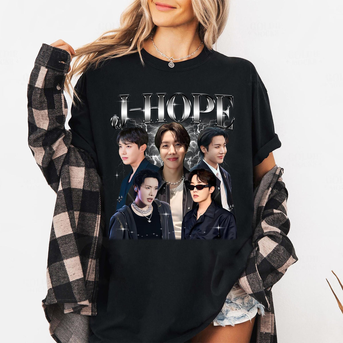 J-Hope Collage Poster Crewneck T-Shirt