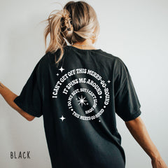 Merry Go Round Lyrics Printed T-shirt