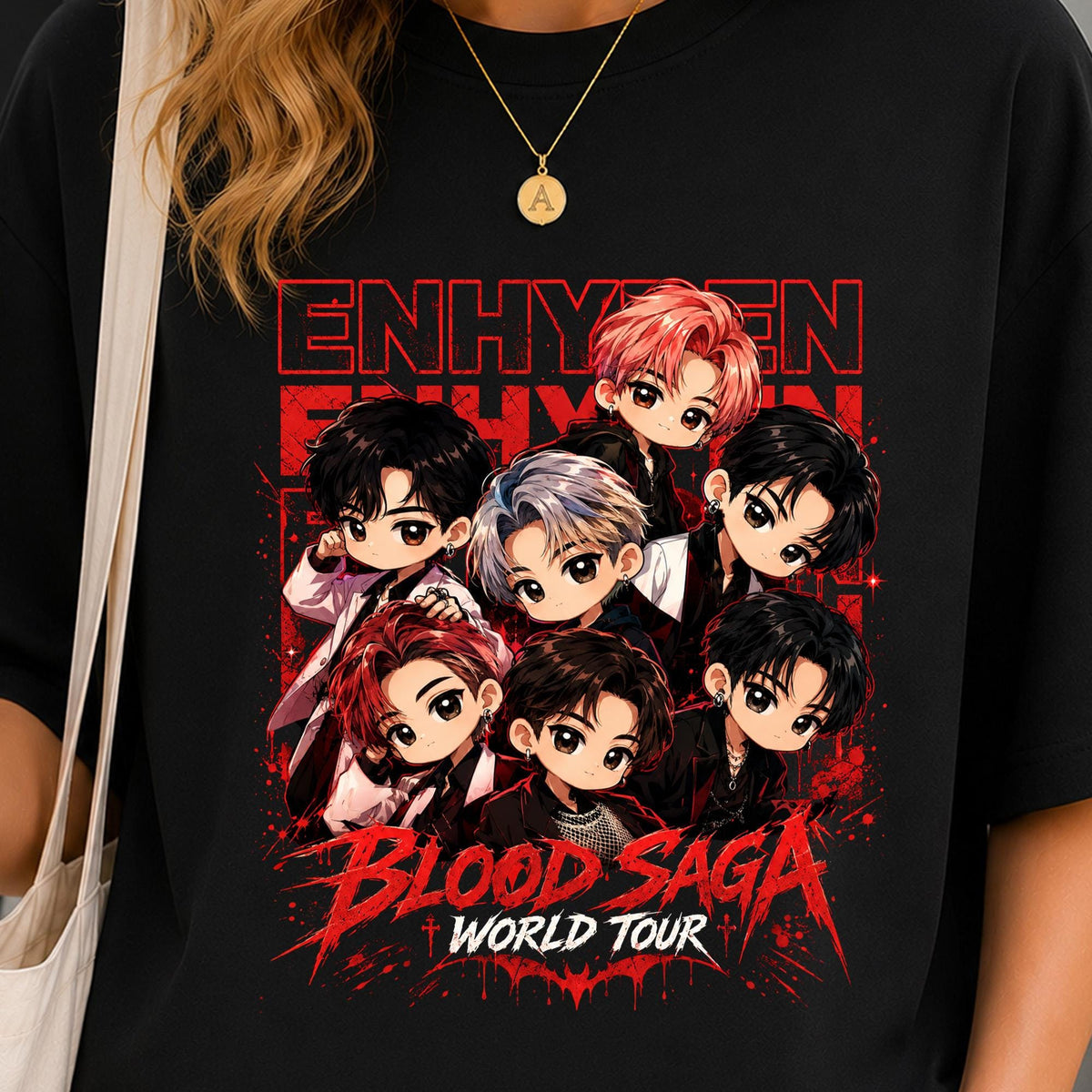 EN- Blood Saga World Tour Printed Tee