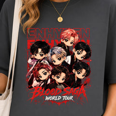 EN- Blood Saga World Tour Printed Tee