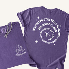 Merry Go Round Lyrics Printed T-shirt