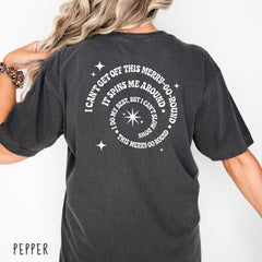 Merry Go Round Lyrics Printed T-shirt