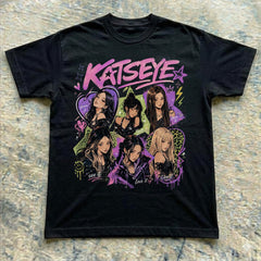 Katseye Beautiful Chaos Vintage Graphic Tee