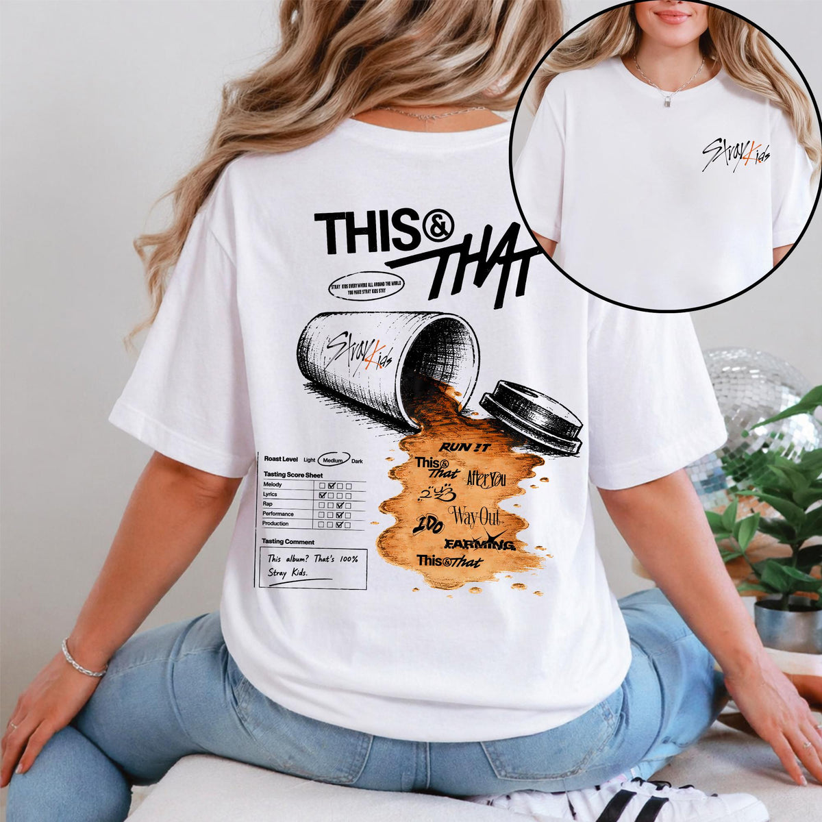 SKZ THIS & THAT Track List T-shirt Top