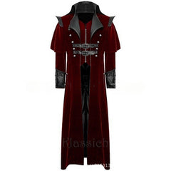 Gothic Men's Stage Performance Vampire Coat Costume