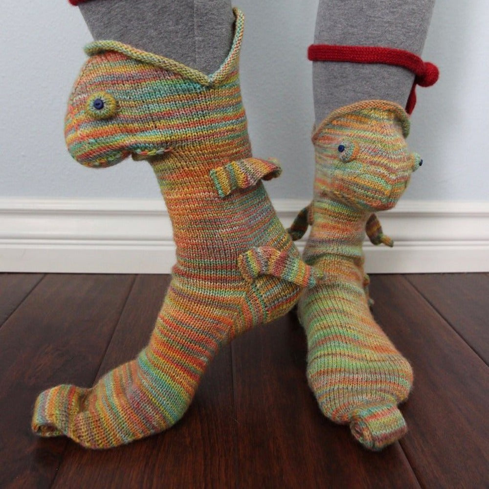 Knit Crocodile Socks