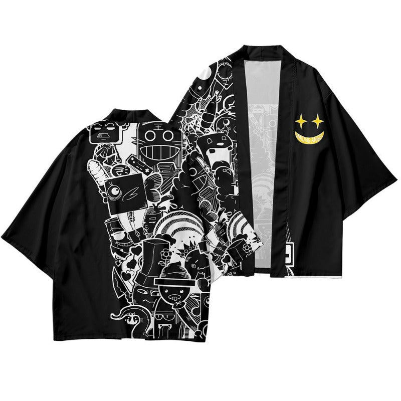 Japanese Ukiyo-e Style Creative Demon Cosplay Kimono