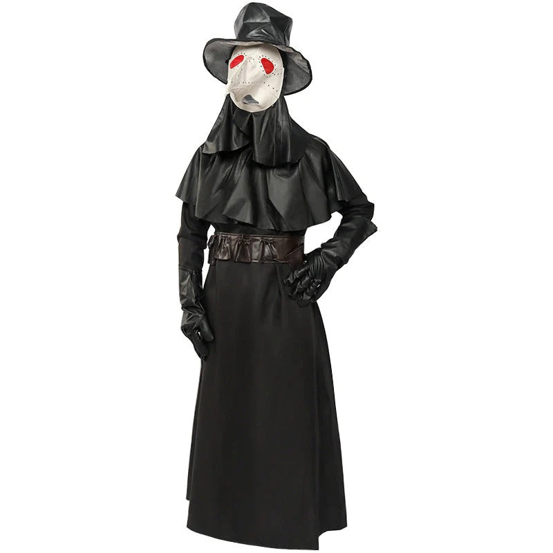 Unisex Medieval Steampunk Style Plague Doctor Cosplay Costume