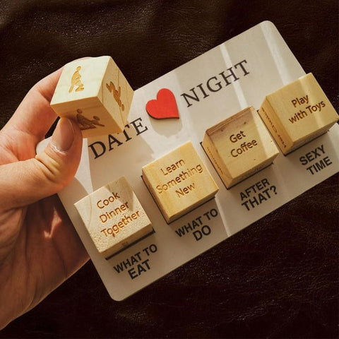 Trendy Wooden Date Night Dice