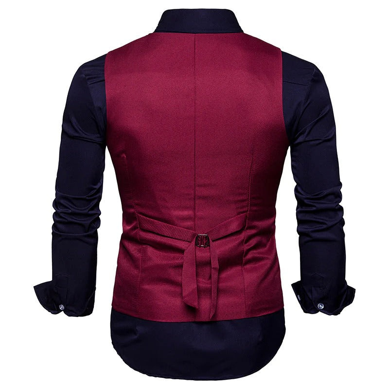 Fashion Men's Double Breasted Gentlemen's Vest Coat