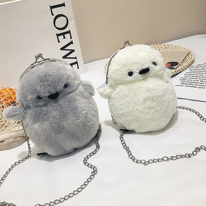 Cute Chicken Plush Shoulder Chain Bag