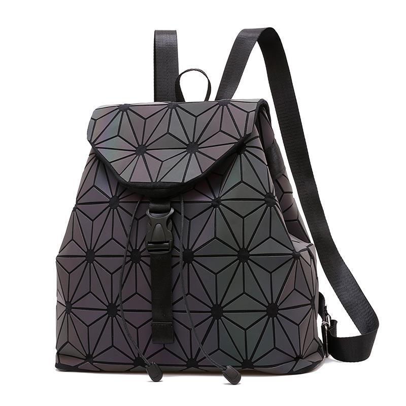 Trendy Women's Laser Diamond Lattice Backpack