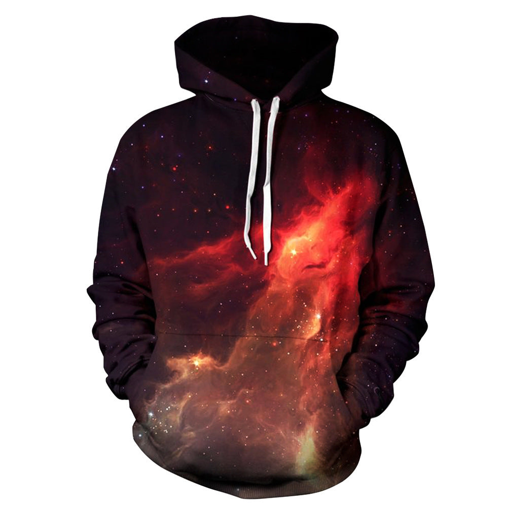 Trendy Men's 3D Planet Vortex Printed Hoodie