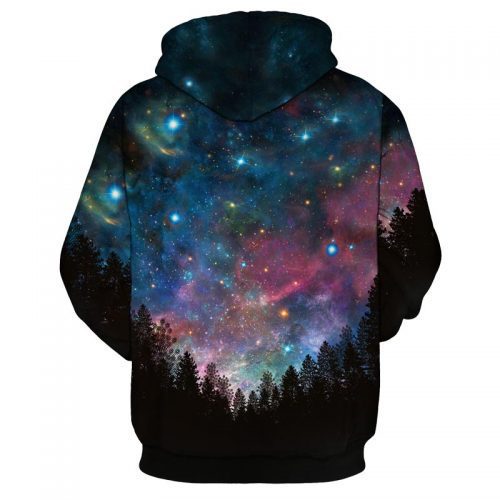 Trendy Men's 3D Planet Vortex Printed Hoodie