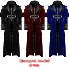 Gothic Men's Stage Performance Vampire Coat Costume