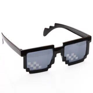 Funny Mosaic Black Sunglasses