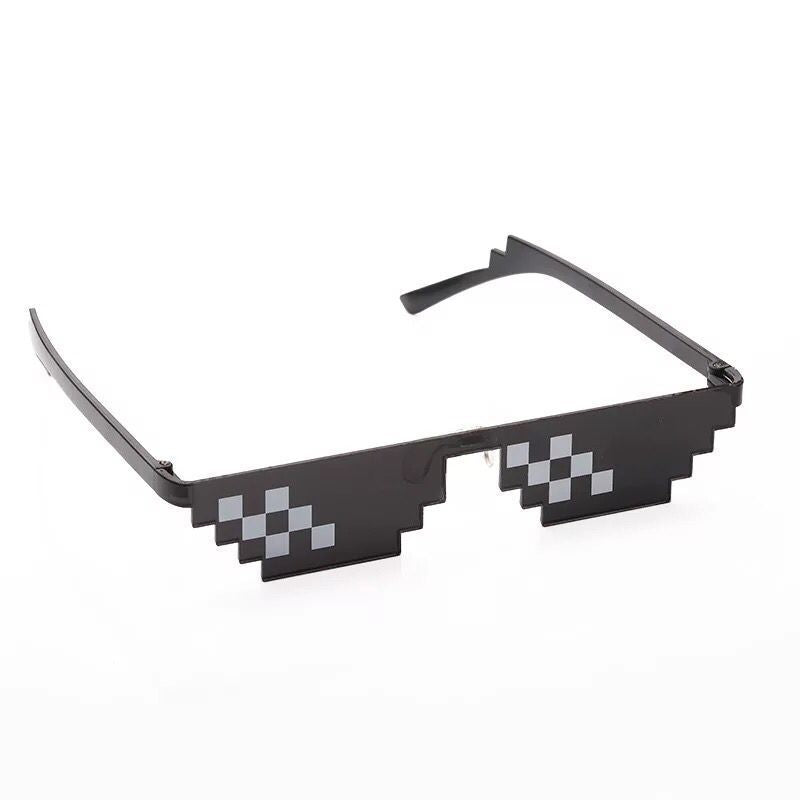 Funny Mosaic Black Sunglasses