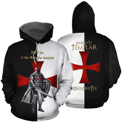 Hot Knights Templar 3D Game Cosplay Hoodie