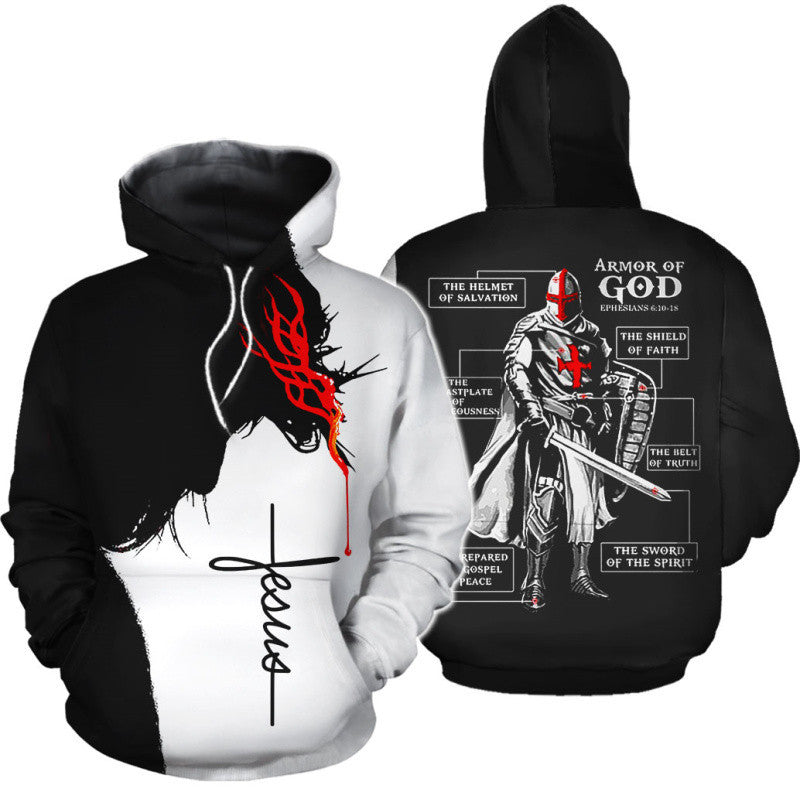 Hot Knights Templar 3D Game Cosplay Hoodie