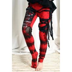 Gothic Mesh Lace Leggings High Waist Pants