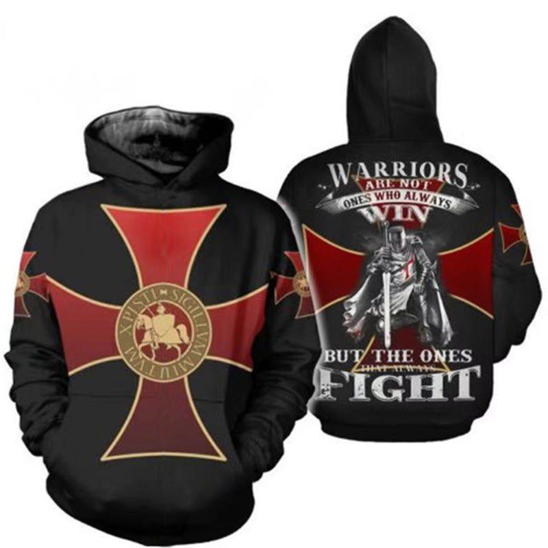 Hot Knights Templar 3D Game Cosplay Hoodie