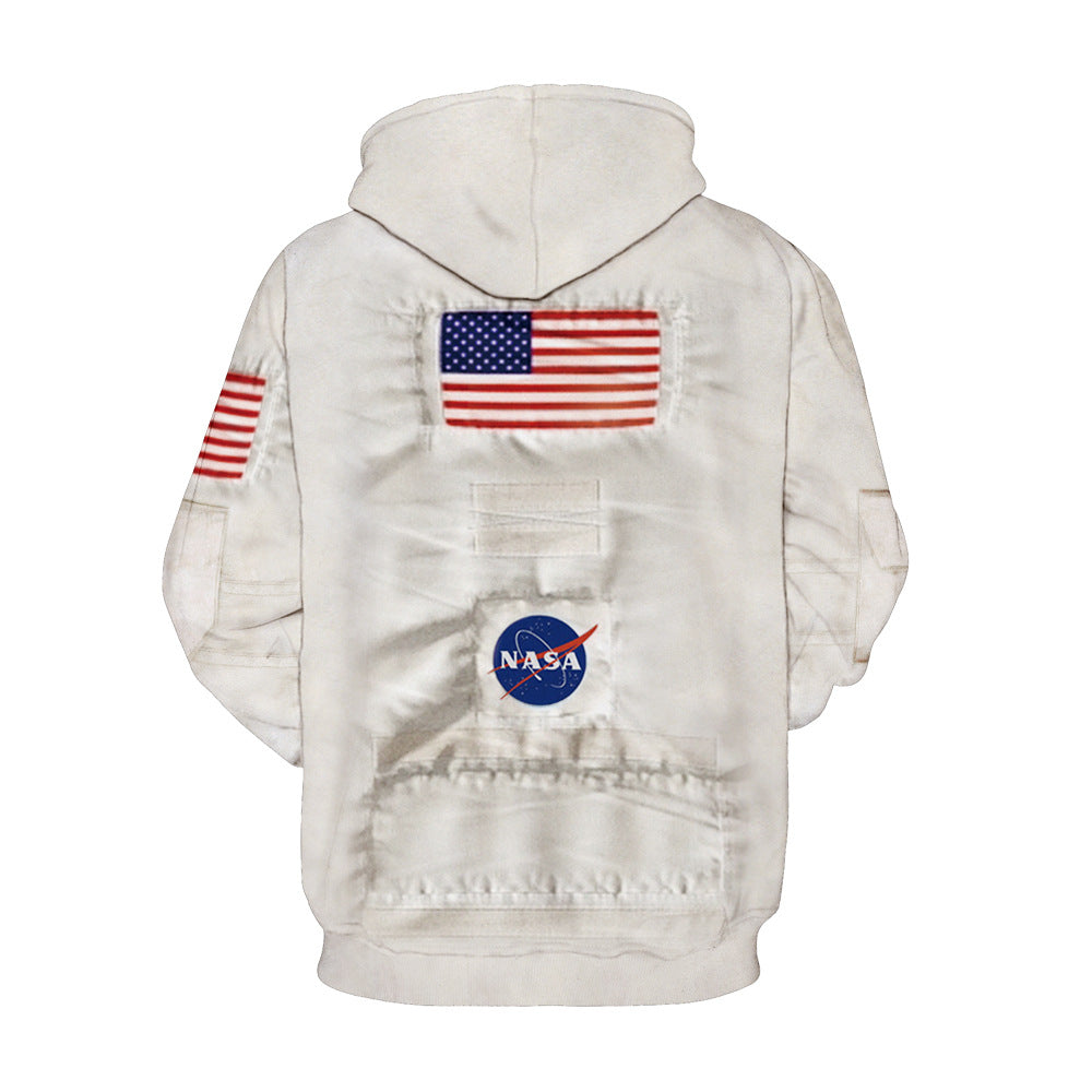 Unisex Spacesuit Digital Printed Cosplay Hoodie