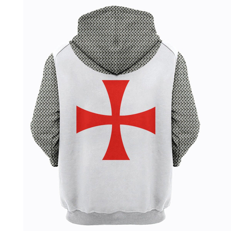 Hot Knights Templar 3D Game Cosplay Hoodie