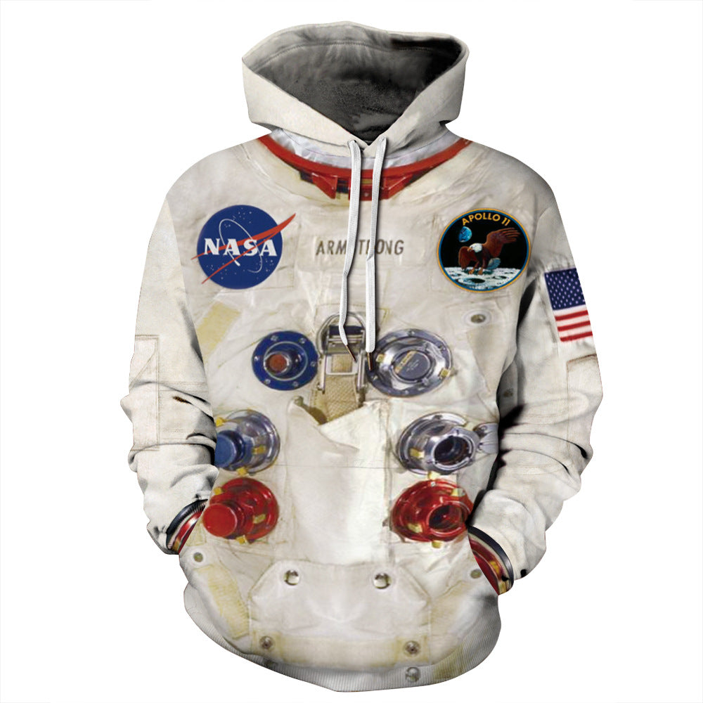 Unisex Spacesuit Digital Printed Cosplay Hoodie