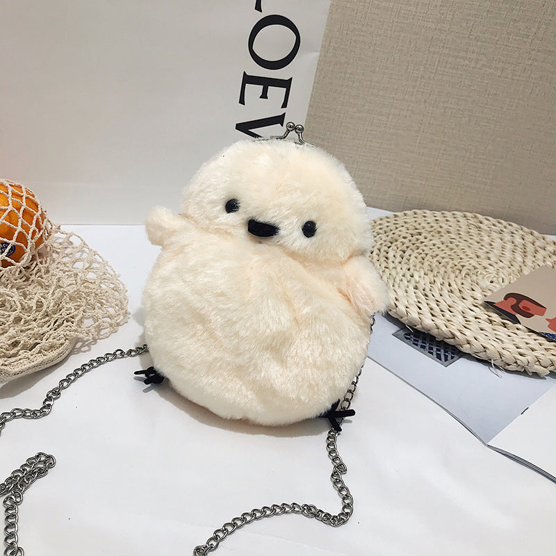 Cute Chicken Plush Shoulder Chain Bag