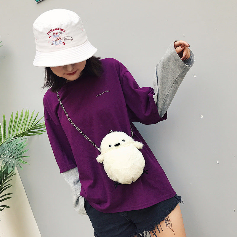 Cute Chicken Plush Shoulder Chain Bag