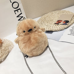 Cute Chicken Plush Shoulder Chain Bag