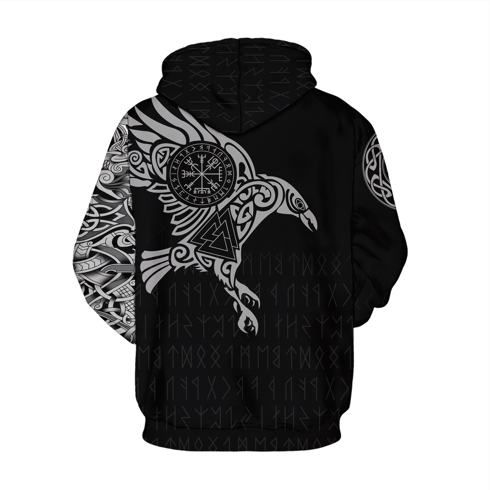 Viking Myth Digital Printed Loose Fit Hoodie