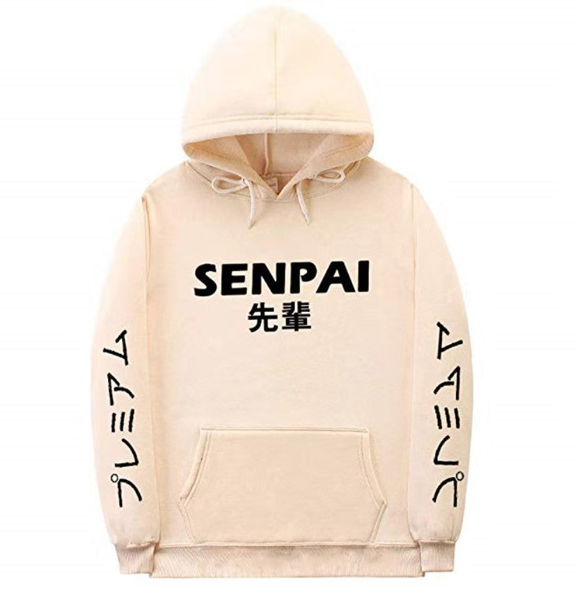 Unisex Japanese Style SENPAI Print Hoodie