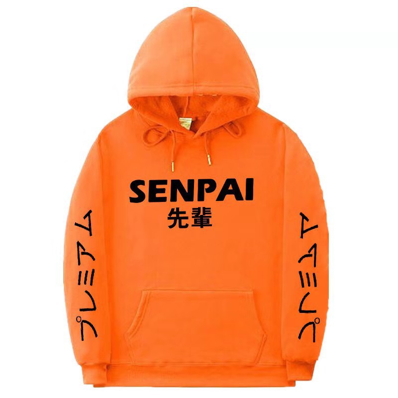 Unisex Japanese Style SENPAI Print Hoodie