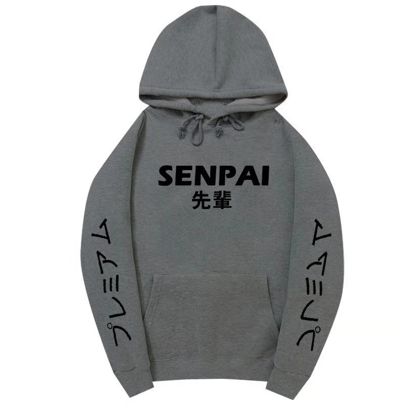 Unisex Japanese Style SENPAI Print Hoodie