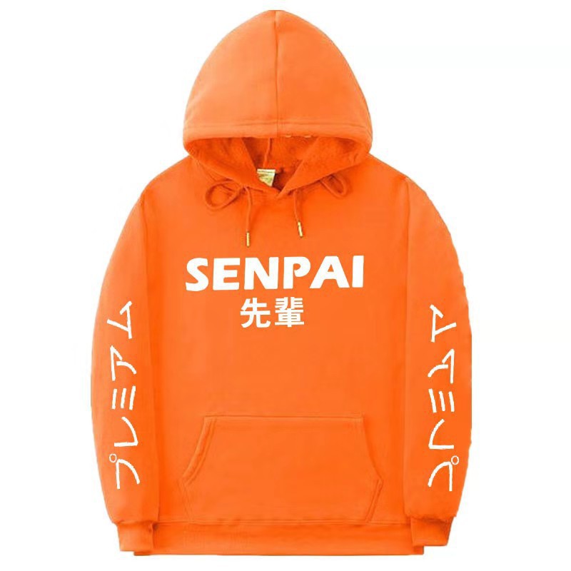 Unisex Japanese Style SENPAI Print Hoodie