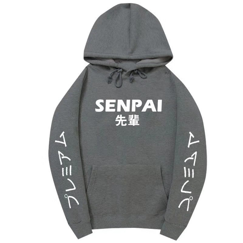 Unisex Japanese Style SENPAI Print Hoodie