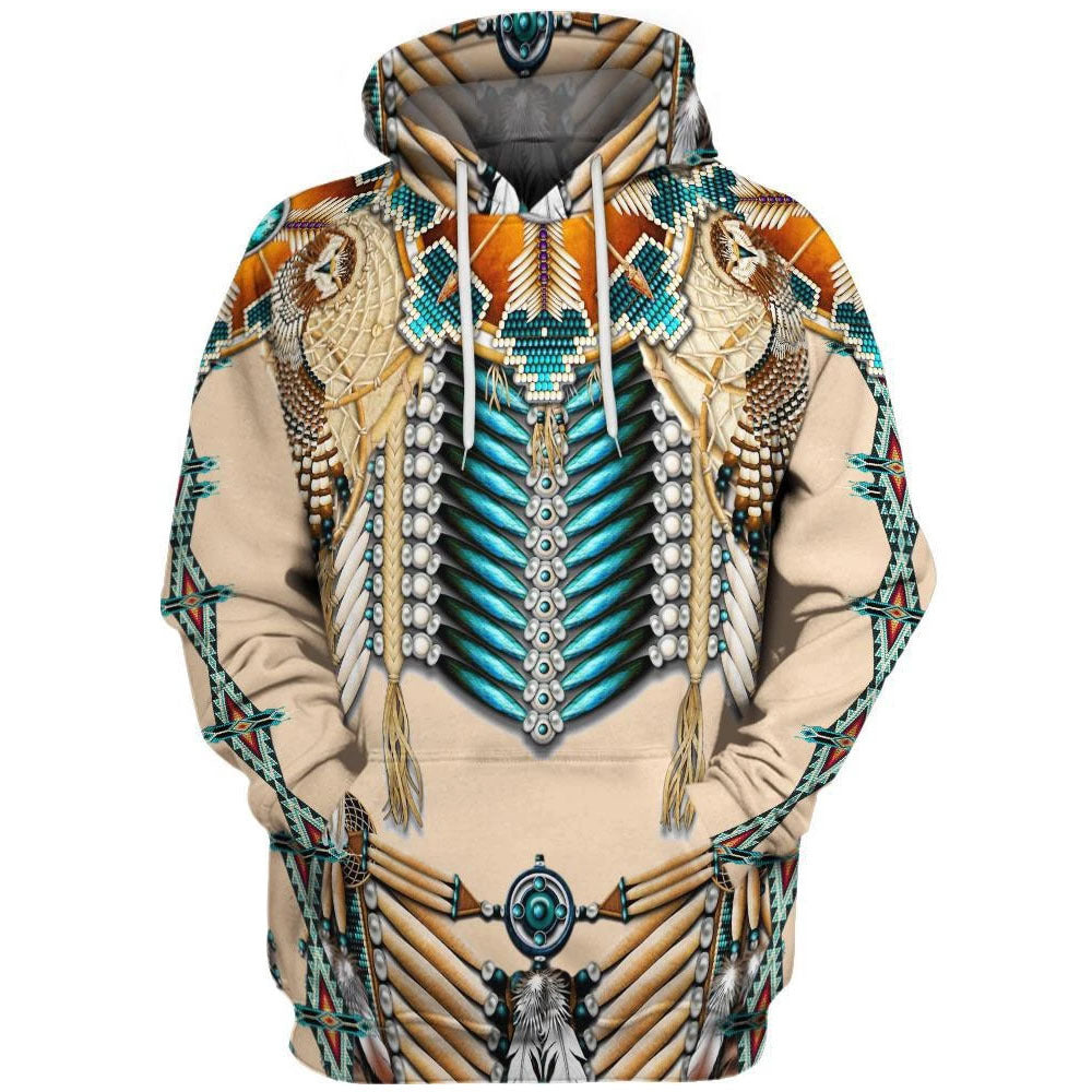 Unisex Tribal Style 3D Print Relaxed Hoodie