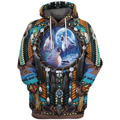 Unisex Tribal Style 3D Print Relaxed Hoodie