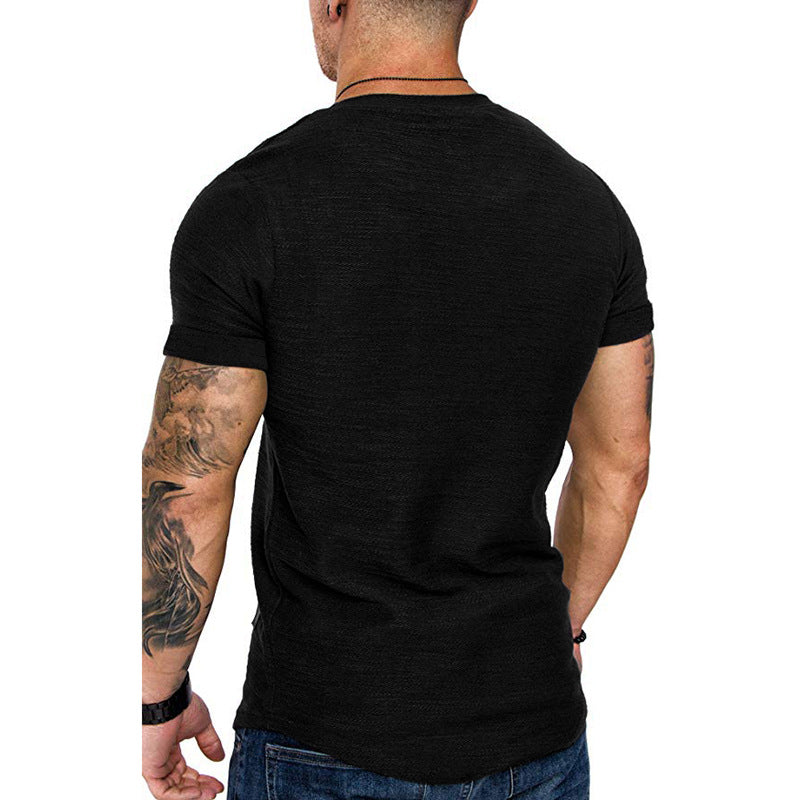 Casual Men's Sports Short-sleeved T-shirt