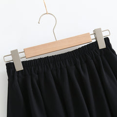 Japanese Style Stitching High Waist Short Skirt