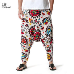 Ethnical Fashion Men's Drop Crotch Loose Bohemian Pants