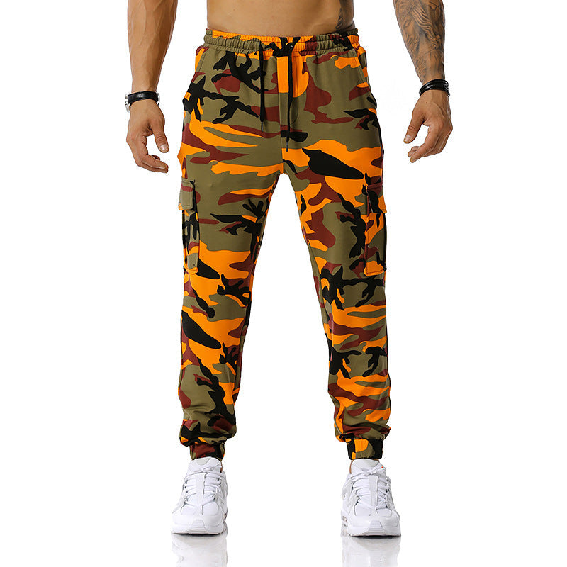 Men's Patchwork Camouflage Jogging Sports Pants