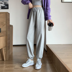 Women's Versatile Gray Casual Sports Pencil Pants