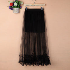 Women's Sexy Lace Mesh Summer Skirt