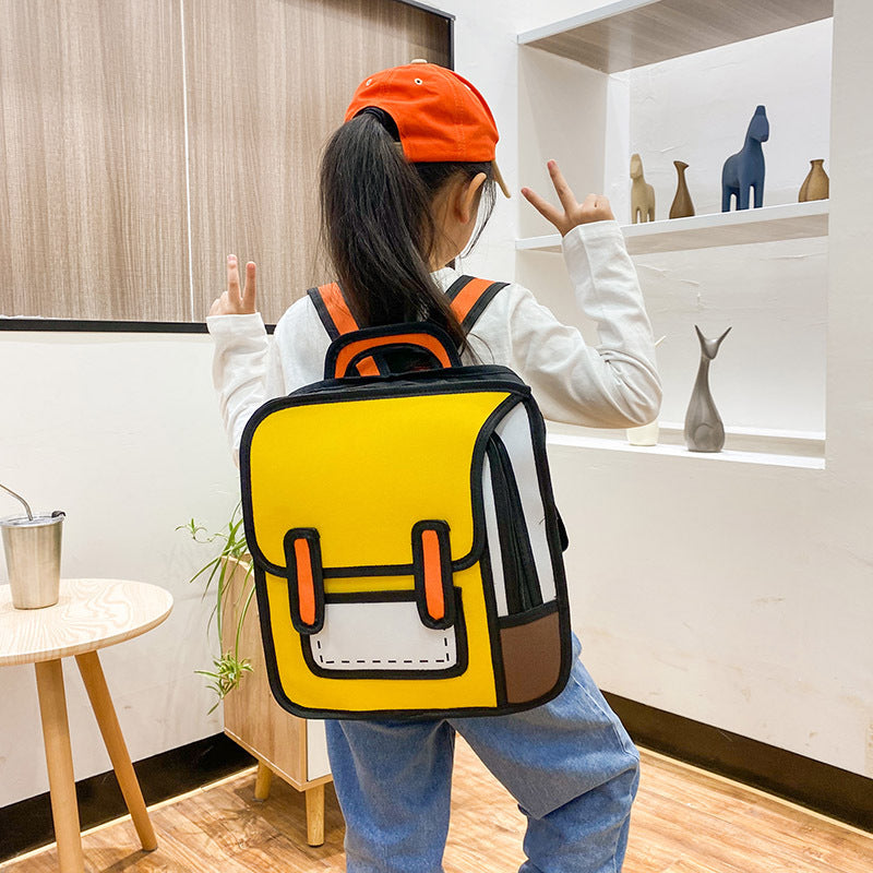 Three-dimensional Cartoon Shoulder Backpack